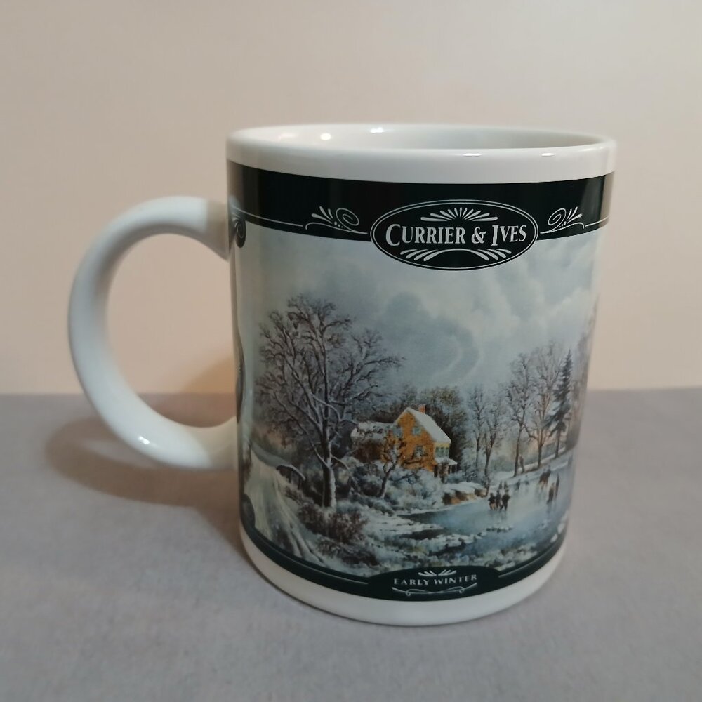 Currier & Ives "Early Winter" Mug by Houston Harvest-12 oz